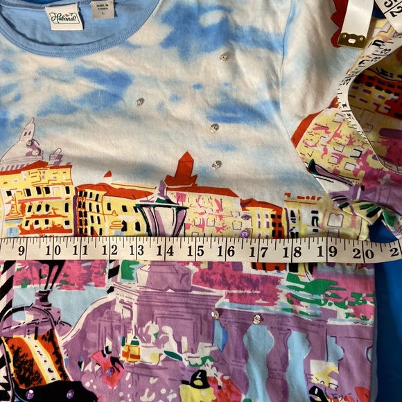 Haband 3/4 sleeve top. Sparkling, size: L, multi color - Picture 3 of 6